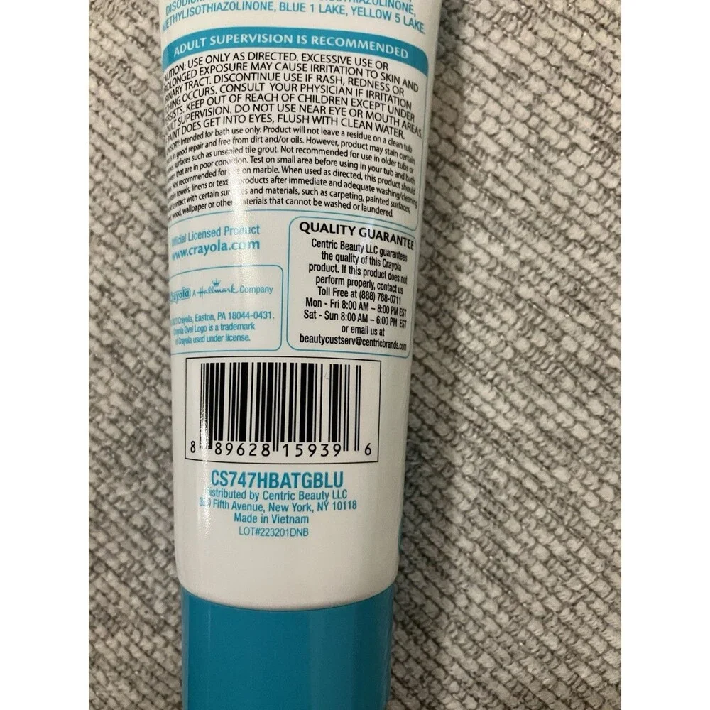 Crayola Bathtub Fingerpaint Soap 4-Pack 3oz Each Sealed New Multi-Color